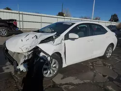 Toyota salvage cars for sale: 2016 Toyota Corolla L