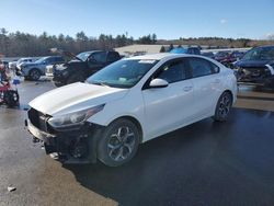 Salvage cars for sale at Windham, ME auction: 2019 KIA Forte FE