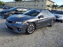 Salvage cars for sale at Opa Locka, FL auction: 2013 Honda Accord EXL