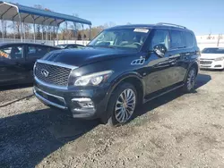 Salvage cars for sale at Spartanburg, SC auction: 2017 Infiniti QX80 Base