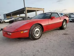 Chevrolet Corvette salvage cars for sale: 1987 Chevrolet Corvette