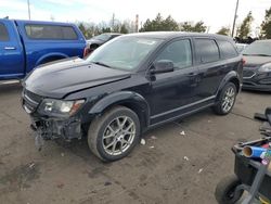 Salvage cars for sale at Denver, CO auction: 2017 Dodge Journey GT