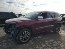 Salvage SUVs for sale at auction: 2017 Jeep Grand Cherokee Overland