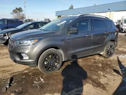 Salvage cars for sale at Woodhaven, MI auction: 2019 Ford Escape SE