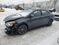 Salvage cars for sale at Franklin, WI auction: 2015 Toyota Corolla L