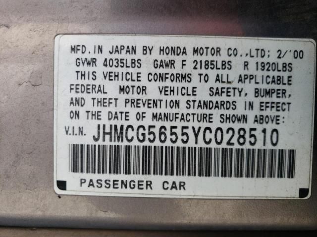 2000 Honda Accord EX