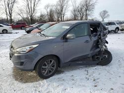 Salvage cars for sale at Cicero, IN auction: 2015 Hyundai Tucson GLS