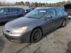 Salvage cars for sale at Exeter, RI auction: 2007 Honda Accord EX