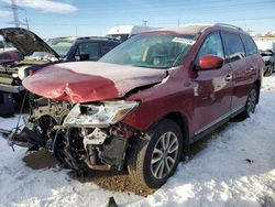 Salvage cars for sale at Elgin, IL auction: 2016 Nissan Pathfinder S