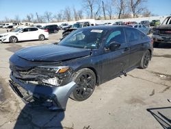 Salvage cars for sale at Bridgeton, MO auction: 2024 Honda Civic Sport