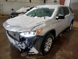 Chevrolet salvage cars for sale: 2019 Chevrolet Traverse LS