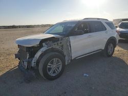 Salvage cars for sale at San Antonio, TX auction: 2022 Ford Explorer XLT