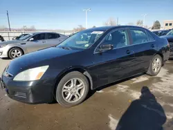 2007 Honda Accord EX en venta en Littleton, CO