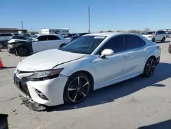 Salvage cars for sale at Grand Prairie, TX auction: 2018 Toyota Camry XSE