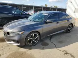 Salvage cars for sale at Fresno, CA auction: 2018 Honda Accord Sport