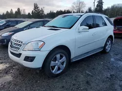 Vehiculos salvage en venta de Copart Graham, WA: 2011 Mercedes-Benz ML 350