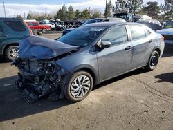 Toyota salvage cars for sale: 2017 Toyota Corolla L