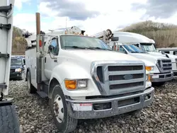 Salvage trucks for sale at Hurricane, WV auction: 2015 Ford F750 Super Duty