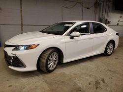 Salvage cars for sale at Wheeling, IL auction: 2022 Toyota Camry LE