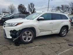 Toyota Highlander Vehiculos salvage en venta: 2018 Toyota Highlander Limited