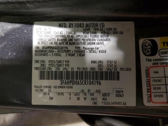 2012 Ford Fusion SE