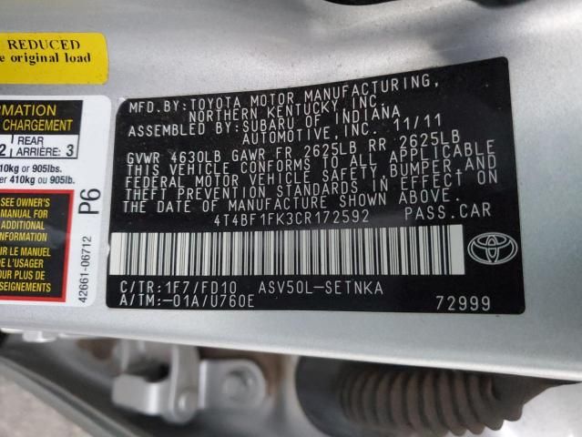 2012 Toyota Camry Base