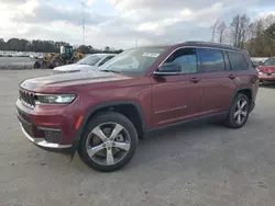 Salvage cars for sale at Dunn, NC auction: 2021 Jeep Grand Cherokee L Limited