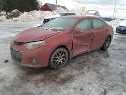 Salvage cars for sale at Montreal Est, QC auction: 2015 Toyota Corolla L