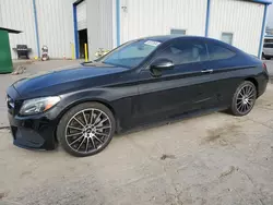 Salvage cars for sale at Tulsa, OK auction: 2017 Mercedes-Benz C 300 4matic