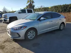 Salvage cars for sale at San Martin, CA auction: 2017 Hyundai Elantra SE