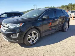 Salvage cars for sale at Greenwell Springs, LA auction: 2018 Ford Edge Titanium