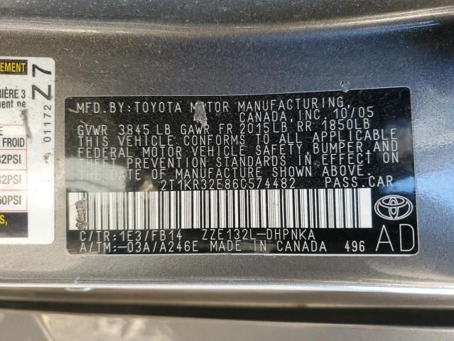 2006 Toyota Corolla Matrix XR