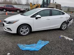 Chevrolet Cruze lt salvage cars for sale: 2018 Chevrolet Cruze LT