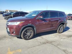 Toyota Highlander Vehiculos salvage en venta: 2018 Toyota Highlander SE