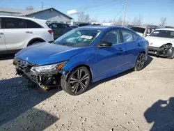 Salvage cars for sale at Pekin, IL auction: 2020 Nissan Sentra SR