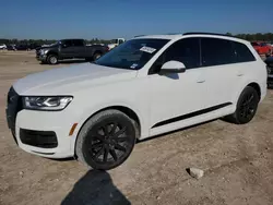 Salvage cars for sale at Houston, TX auction: 2018 Audi Q7 Premium Plus