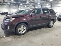 Salvage cars for sale at Ham Lake, MN auction: 2015 KIA Sorento LX