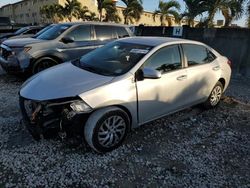 Salvage cars for sale at Opa Locka, FL auction: 2018 Toyota Corolla L