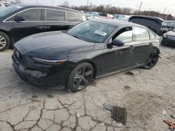 Salvage cars for sale at Indianapolis, IN auction: 2025 Honda Accord Hybrid SPORT-L