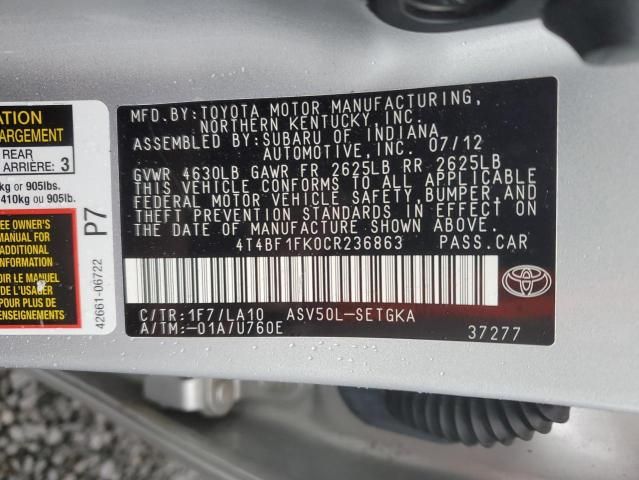 2012 Toyota Camry Base