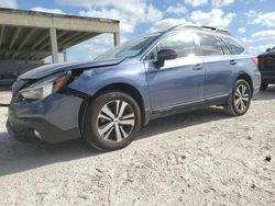 Salvage cars for sale at West Palm Beach, FL auction: 2018 Subaru Outback 2.5I Limited