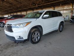 Salvage cars for sale at auction: 2015 Toyota Highlander LE