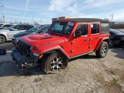 Salvage cars for sale at Bridgeton, MO auction: 2021 Jeep Wrangler Unlimited Rubicon