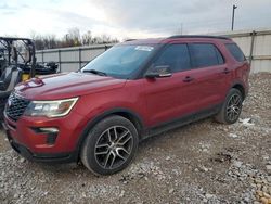 Salvage cars for sale from Copart Lawrenceburg, KY: 2018 Ford Explorer Sport