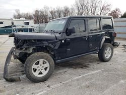 Jeep salvage cars for sale: 2018 Jeep Wrangler Unlimited Sport