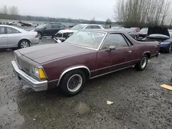 Salvage cars for sale from Copart Arlington, WA: 1980 Chevrolet EL Camino