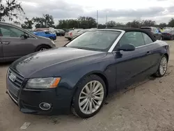 Salvage cars for sale at Riverview, FL auction: 2011 Audi A5 Premium Plus