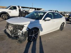 Salvage cars for sale at Grand Prairie, TX auction: 2022 Honda Civic Touring