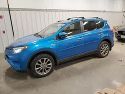 Salvage cars for sale at Windham, ME auction: 2017 Toyota Rav4 HV Limited