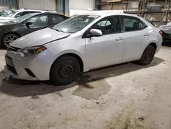 Salvage cars for sale at Eldridge, IA auction: 2015 Toyota Corolla L